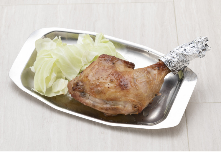 釜あげうどん定食（骨付鳥）